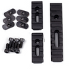 2 Pack- 3 pc Set MOE Picatinny Weaver Rail Section Aluminum 2-5 Slot 1-10 Slot