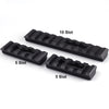 4 Pack 3 pc Set MOE Picatinny Weaver Rail Section Aluminum 2-5 Slot, 1-10 Slot