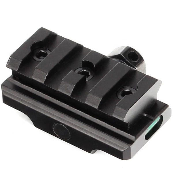 4 Slot Scope Riser 20mm Rail Mount Medium Profile Base W/Bubble Level