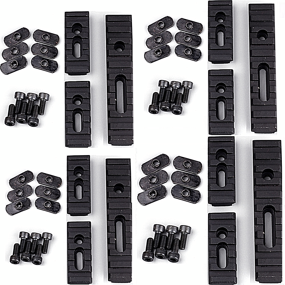 HWZ Kit Section Picatinny Fendu Pour Garde-main – Polymère Renforcé, Léger, Montage Flexible