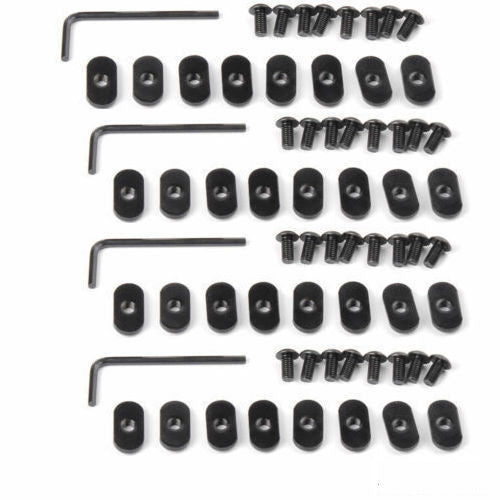 32 Pack MOE Screw Nut & Replacement Set for Rail Sections W/Hex